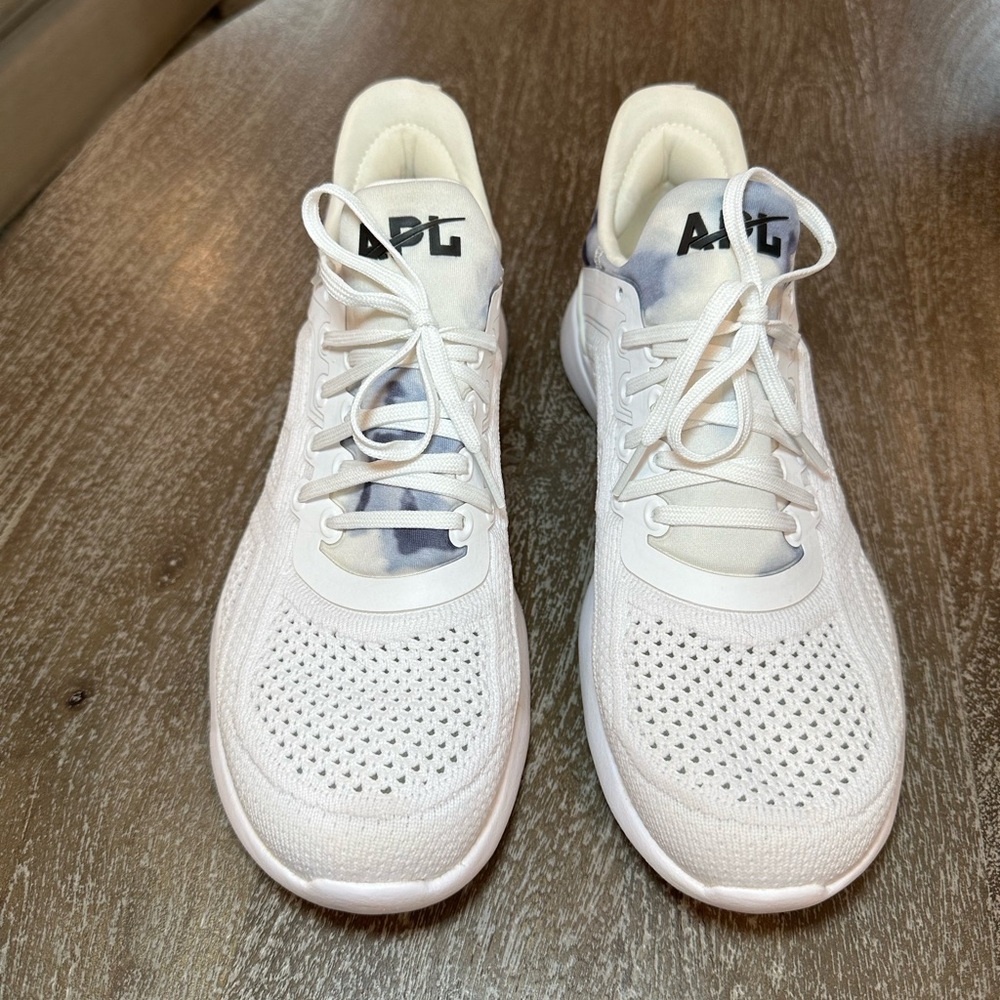 APL Women’s Techloom Tracer Sneaker. White and Tie-dye